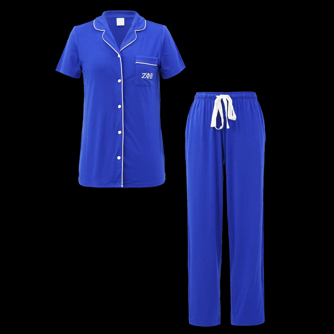 Zeta Pajama Pant Set Sorority Intimates Clothing Company zeta-pajama-pant-set-sorority-intimates-clothing-company