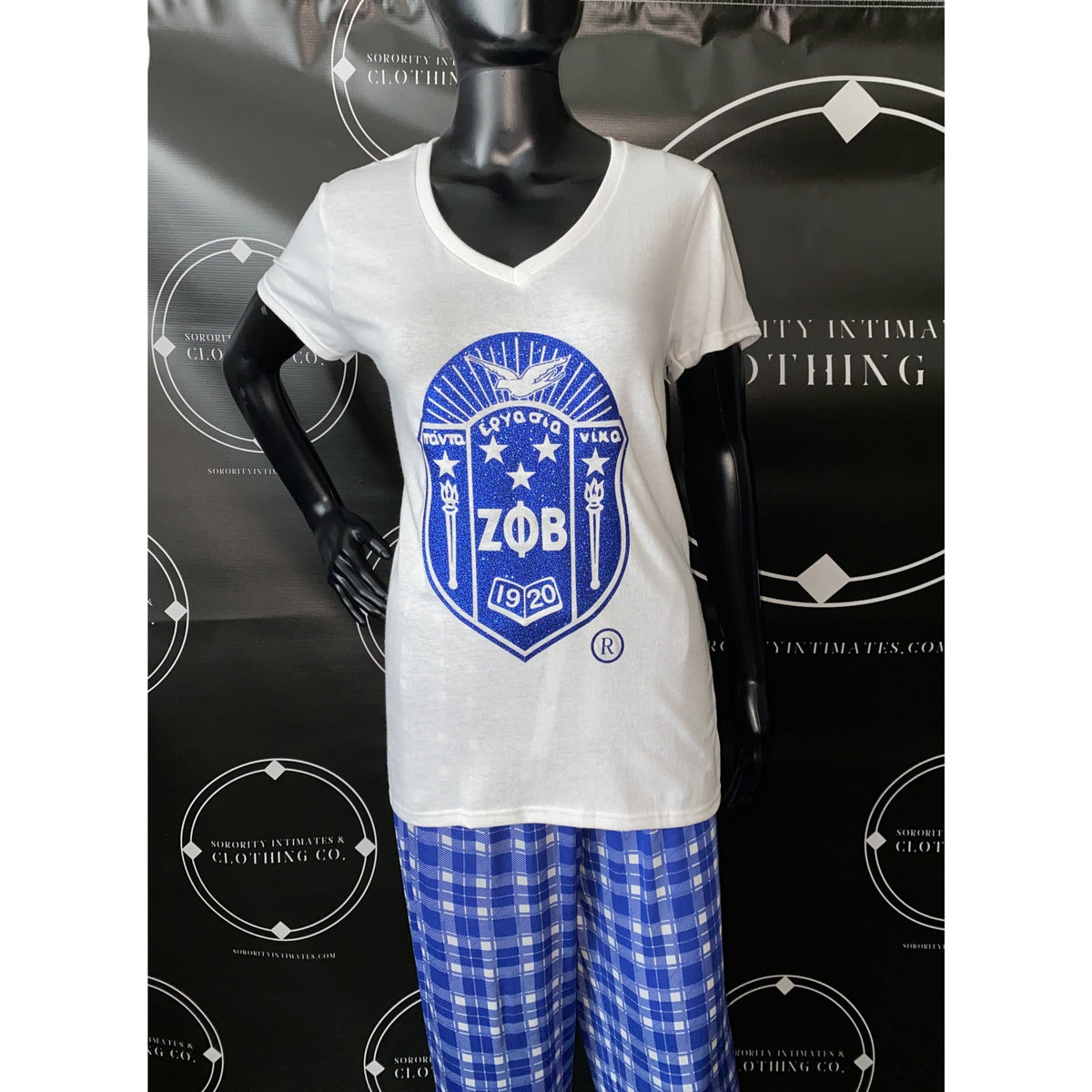 Zeta Shield Short Sleeve Shirt Sorority Intimates & Clothing Company Zeta Shield Short Sleeve Shirt Sorority Intimates & Clothing Company