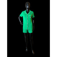 AKA Green Pajama Short Set Sorority Intimates Clothing Company