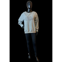 Monochrome Gray Chenille 1908 Sweatshirt, Alpha Kappa Alpha