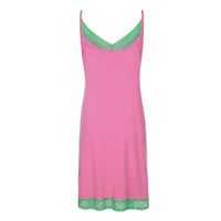 Bamboo Chemise, Pink and Green