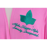 Pink Hooded Cardigan Duster, Alpha Kappa Alpha