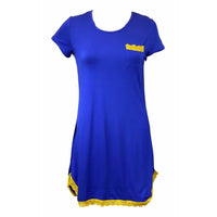 Nightdress, Blue and Gold