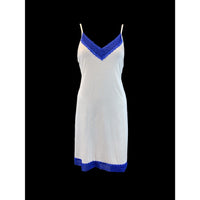 Chemise, White and Blue