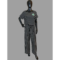 AKA Badge Striped Jumpsuit