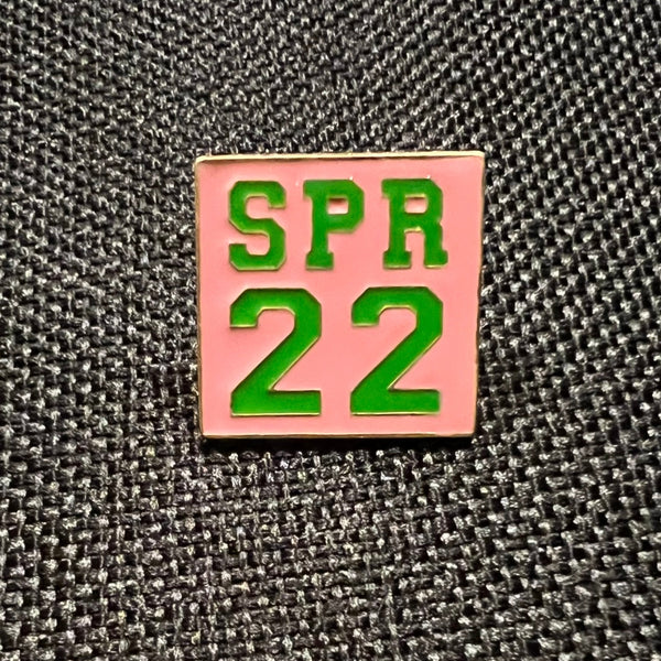Pink and Green Spring 22 Pin