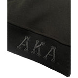 Monochrome Black Chenille 1908 Sweatshirt, Alpha Kappa Alpha